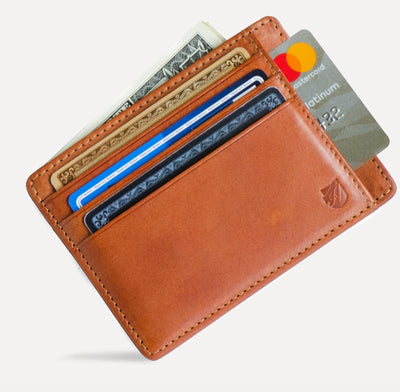 Essential - Vegetable Tanned Leather RFID-blocking Key Wallet (blue) -  axesswallets