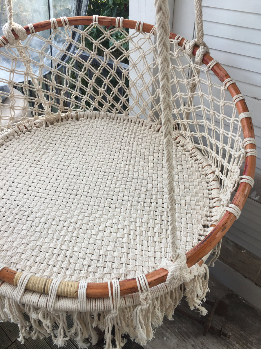 Boho MACRAME HANGING CHAIR- Natural – LIFE IN THE SUN