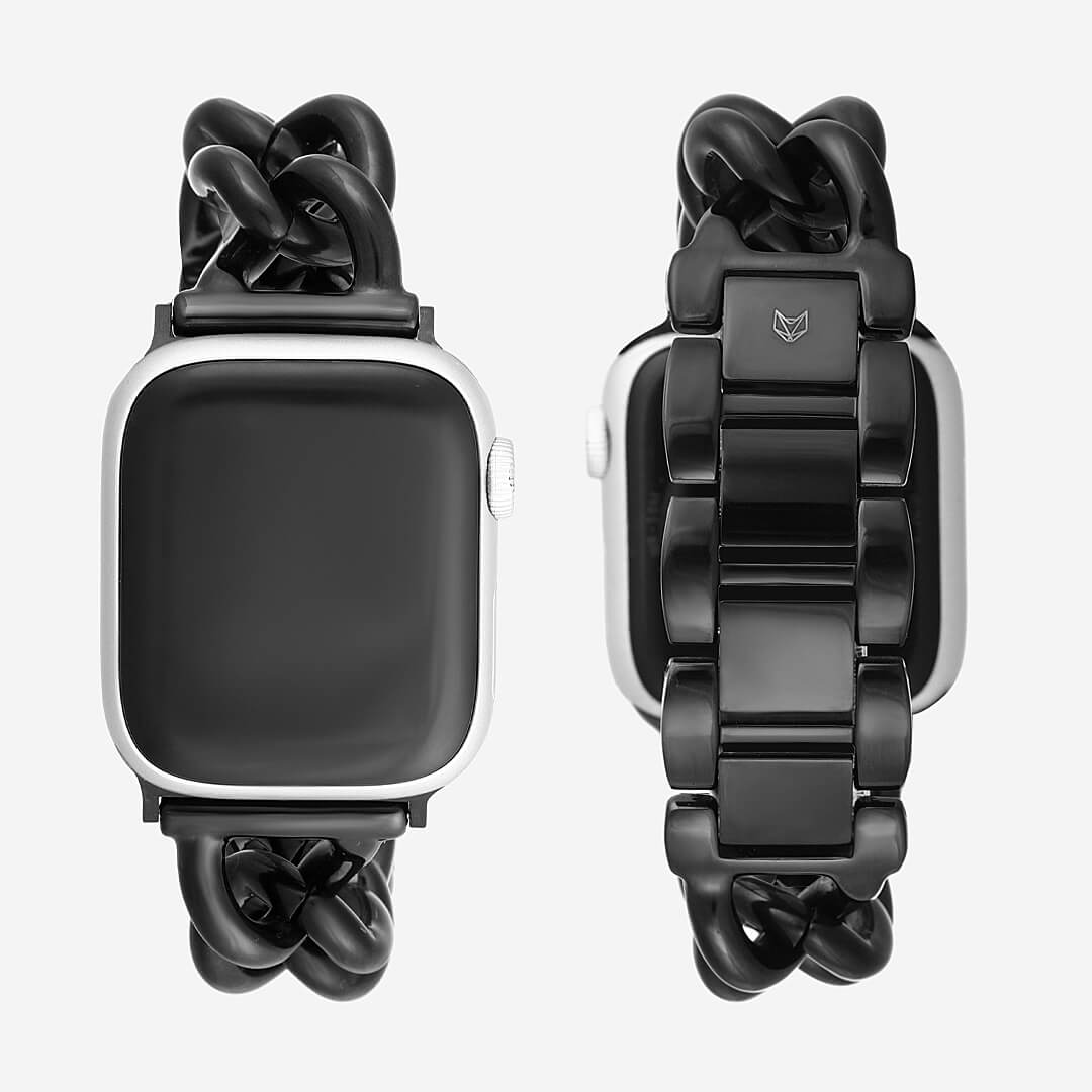 Madrid Bracelet Apple Watch Band - Black - The Salty Fox