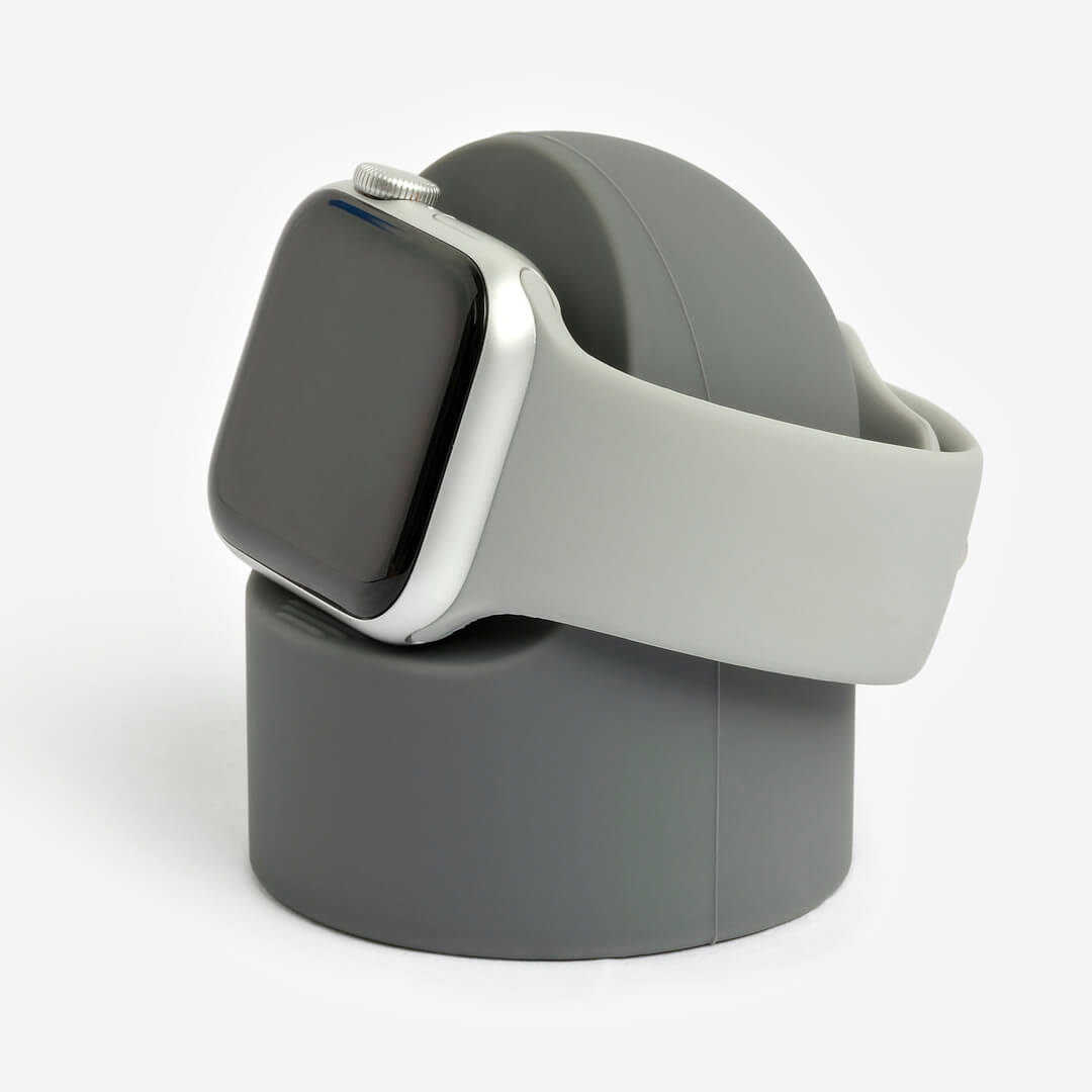 Bubble Silicone Apple Watch Stand - Grey