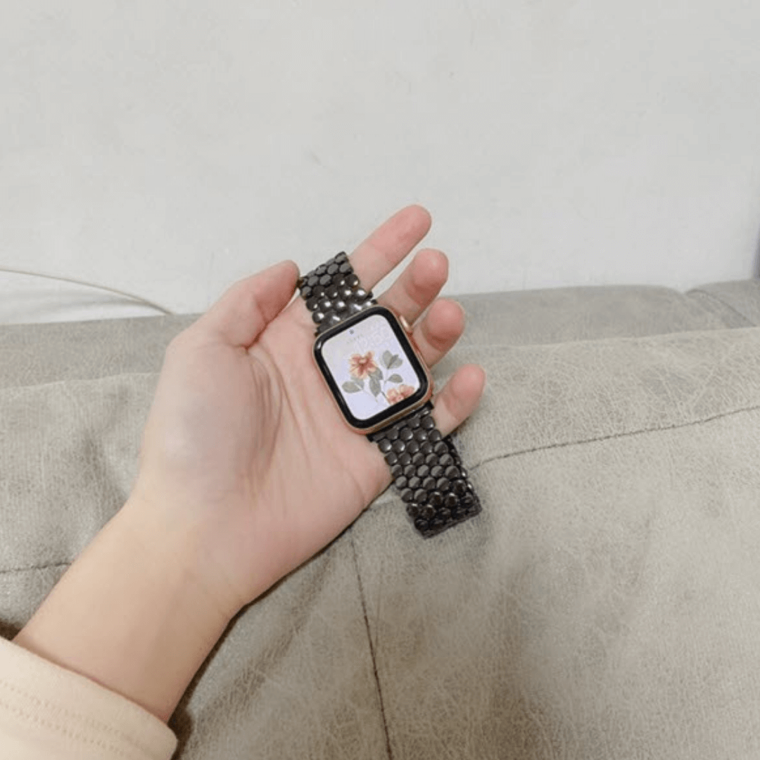 Monaco Bracelet Apple Watch Band - Black - The Salty Fox