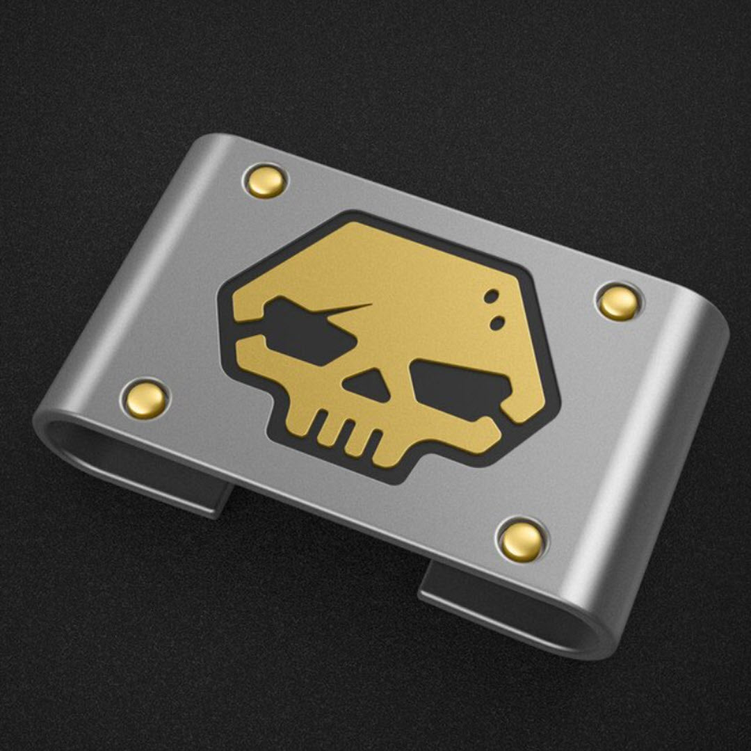 Outlaw Skull Apple Watch Bar - Silver/Gold