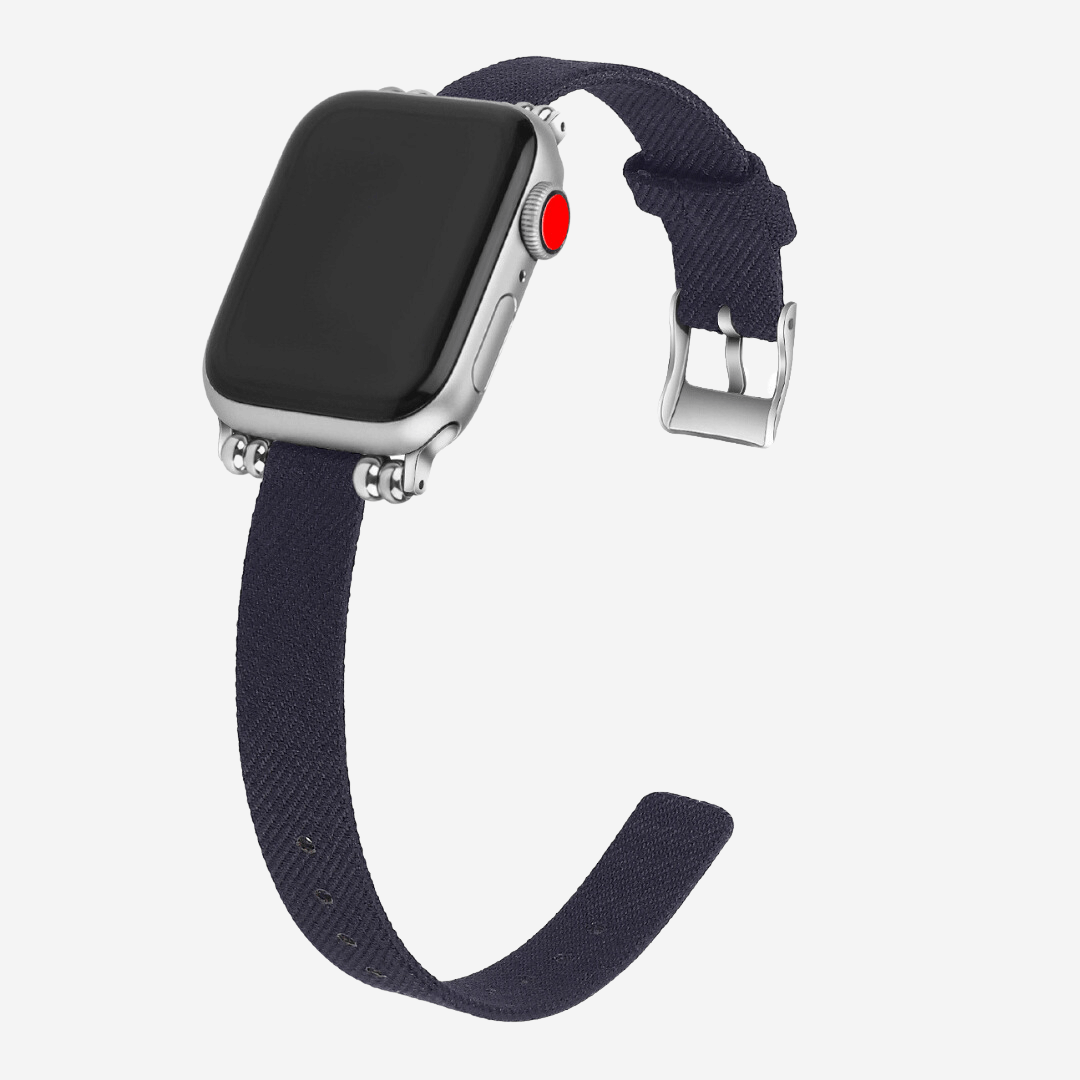 Helsinki Canvas Apple Watch Band - Navy