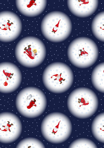 Lewis & Irene - Keep Believing (Christmas) - Tomte Snowballs on dark blue