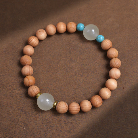 Millennia-Aged Taihang × Luminite Beads Buddhist Bracelet