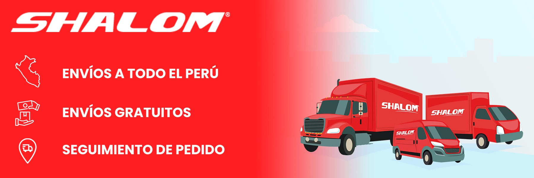 Envios gratuitos a todo el Perú vía Shalom