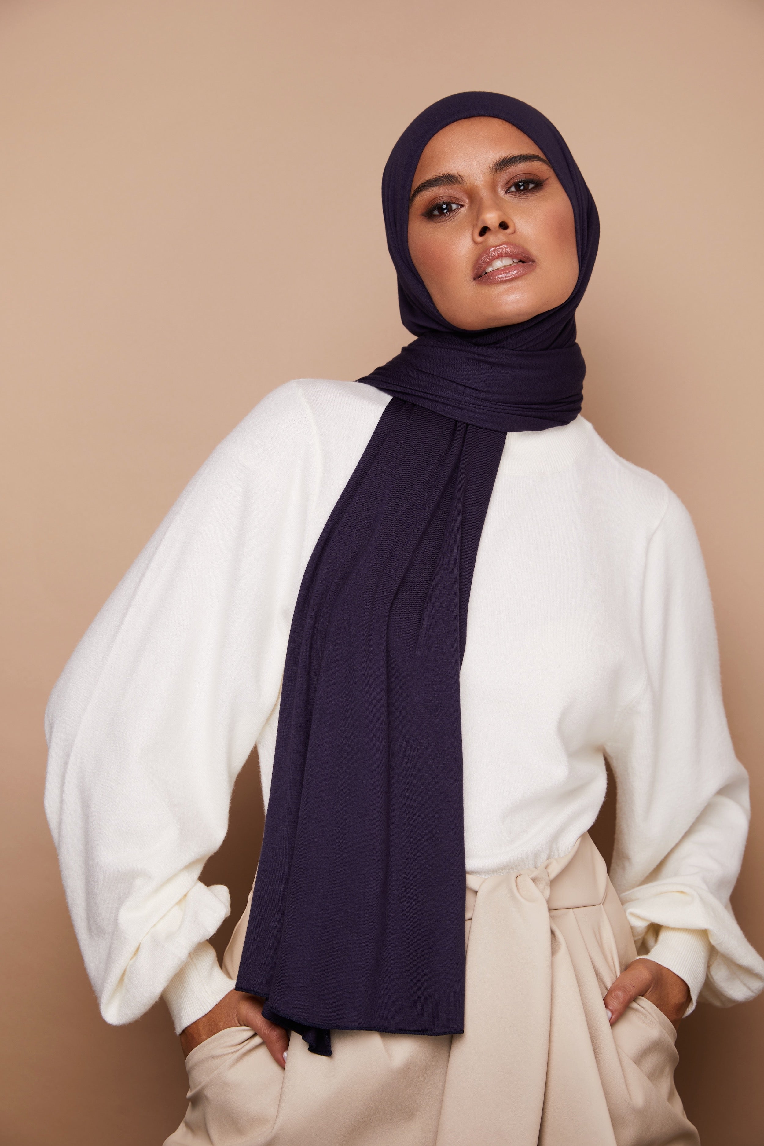 Premium Chiffon Hijab - Denim – Voile Chic - Canada