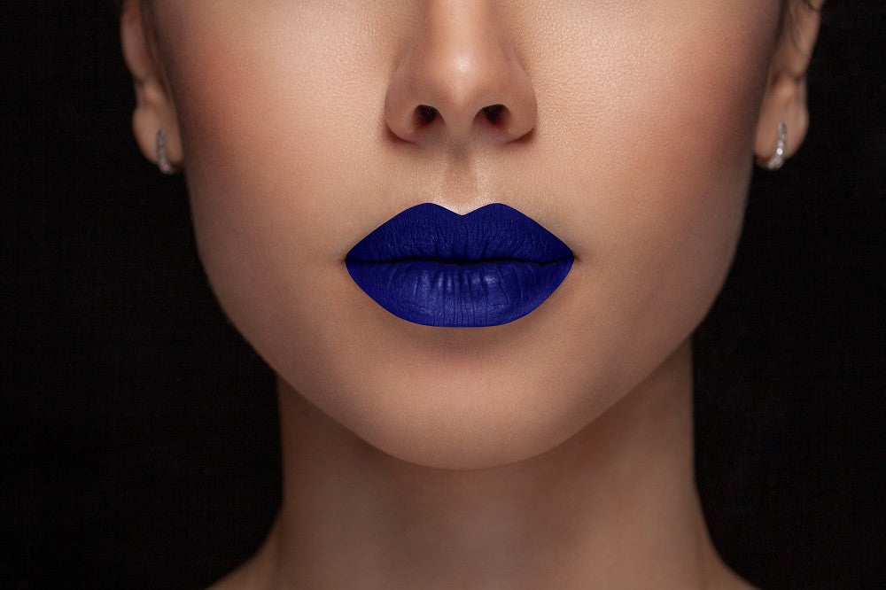 blue matte lip