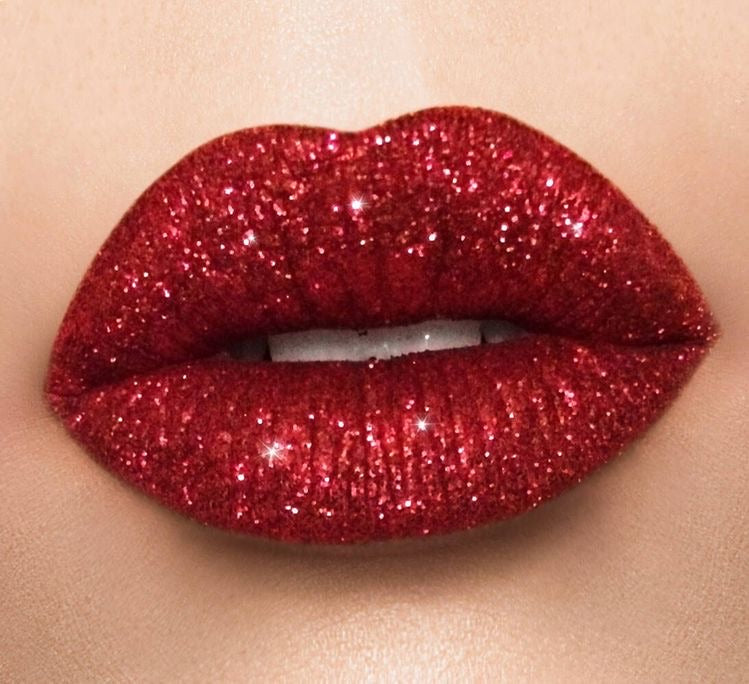 Keuze schijf Helderheid Boss lady Holiday red glitter lipstick collection