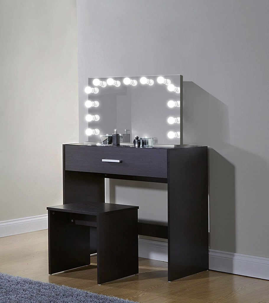 plug in lighted vanity mirror