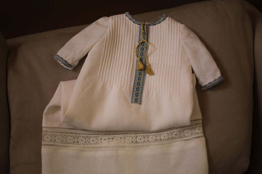 boys ukrainian baptismal gown