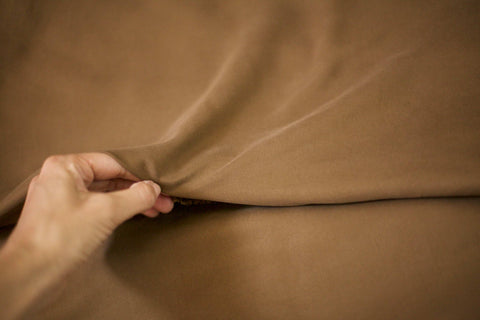 brown tencel lyocell fabric