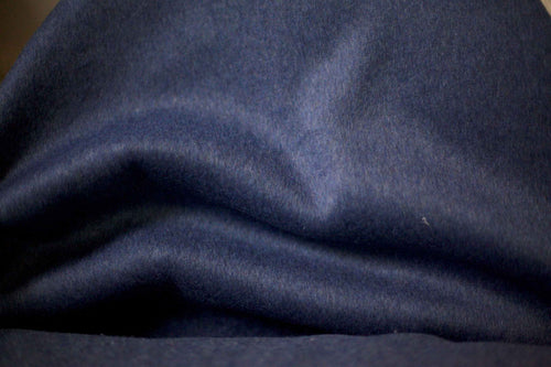 Heathered Blue Wool Cashmere Fabric