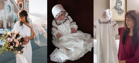 Wedding Dress Recreated into Christening Gown
