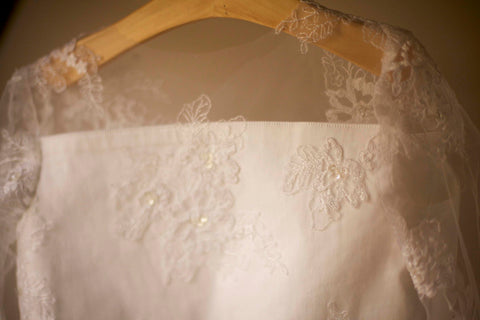 First Holy Communion dress from mother's wedding gown