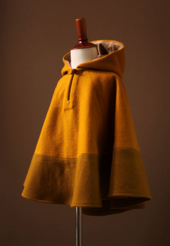 gold wool cape girls