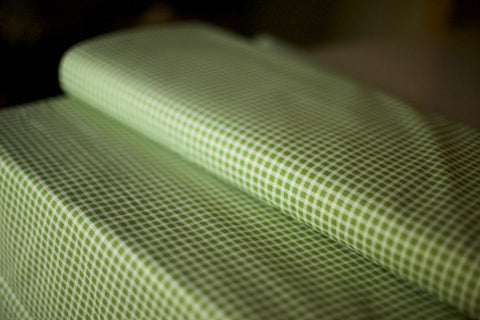 green check fabric