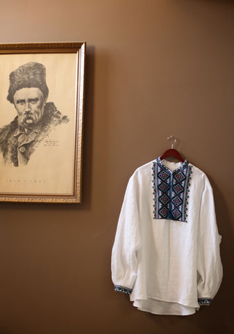 Linen men's ukrainian shirt