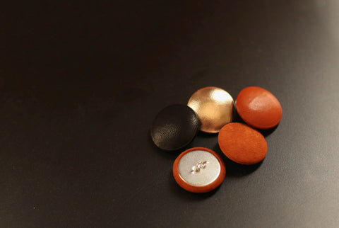 real leather buttons