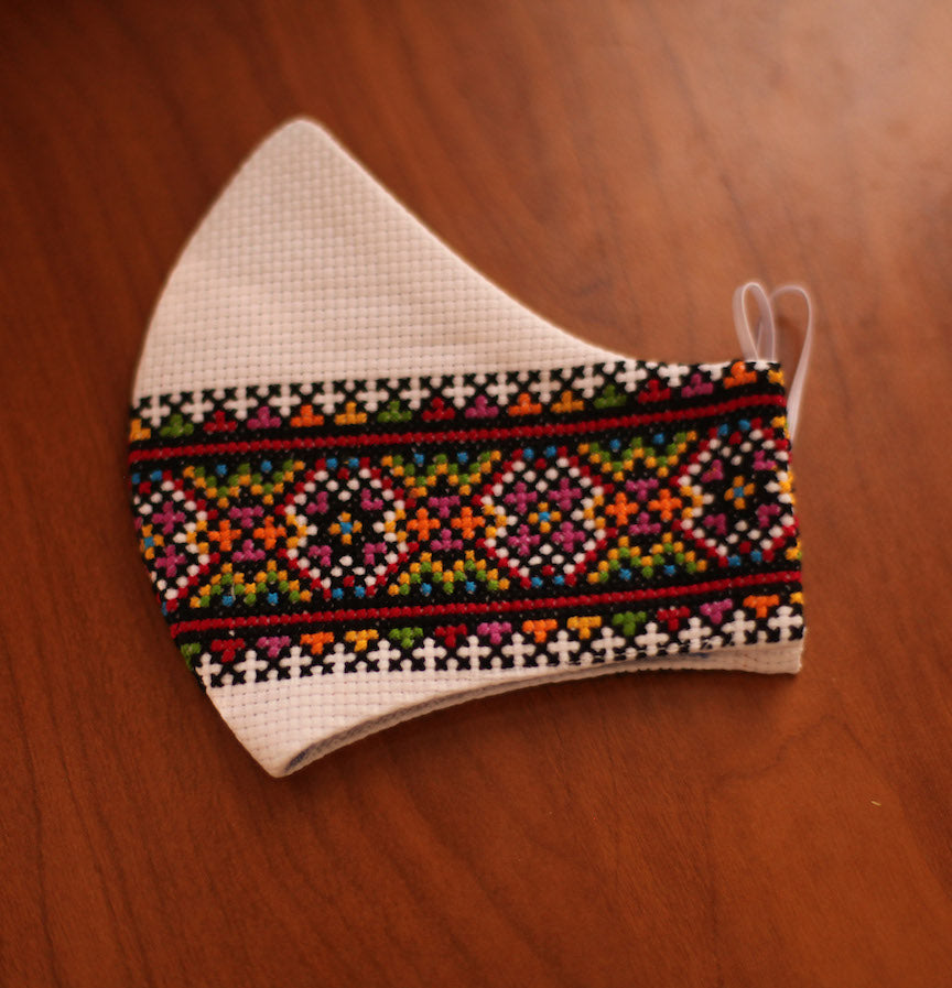 Slavic embroidered face mask