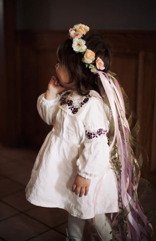 Ukrainian flower girl dress
