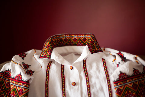 ukrainian embroidered women's shirt