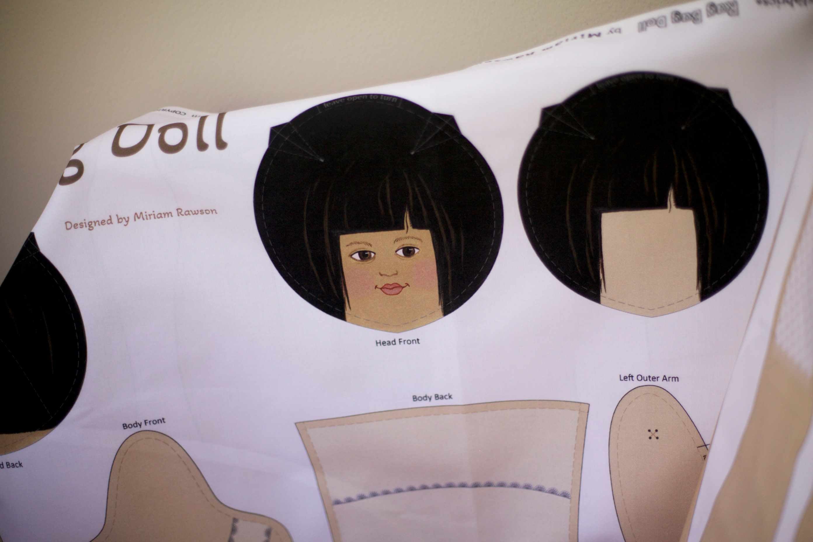 how to sew a rag doll fabric