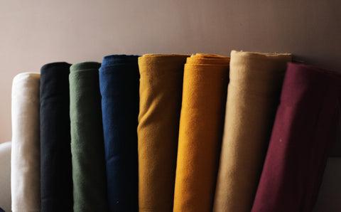 mustard wool fabric