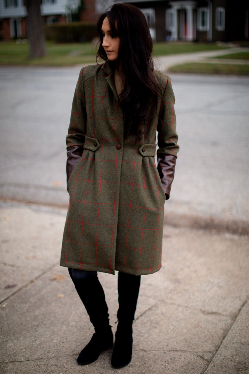 Womens Plaid Tweed Jacket – A N A G R A S S I A