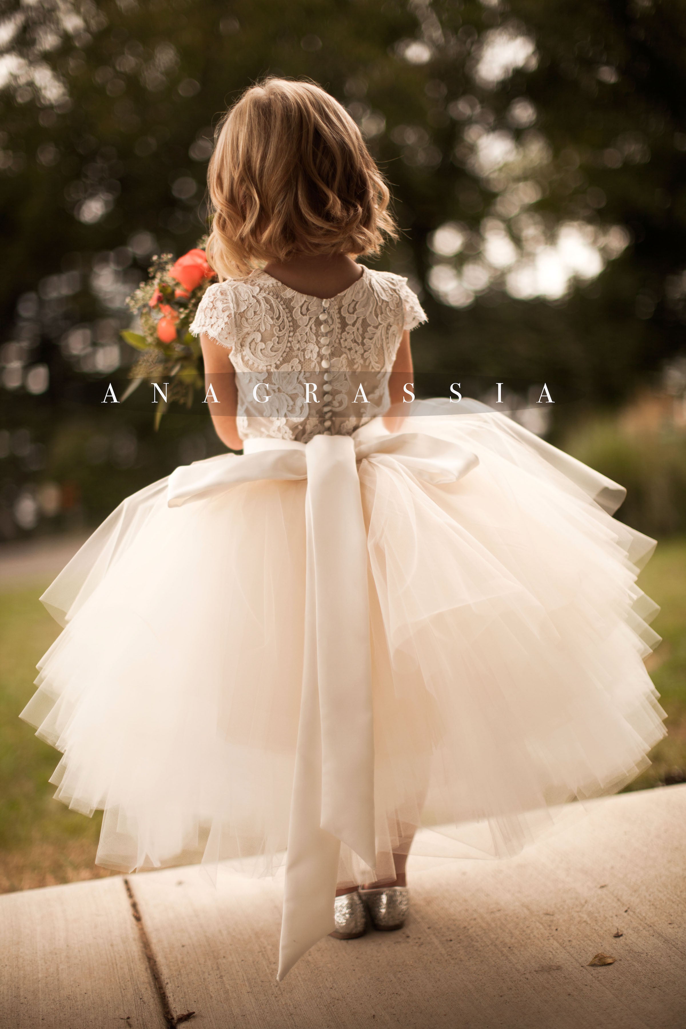 flower girl tulle skirt