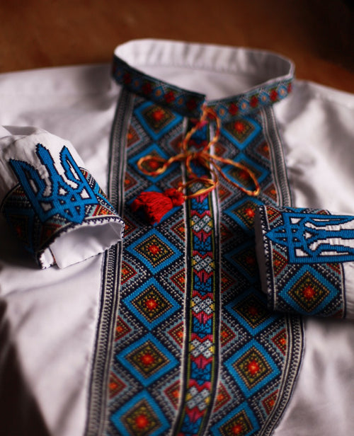 Ukrainian Embroidered Men's Shirt