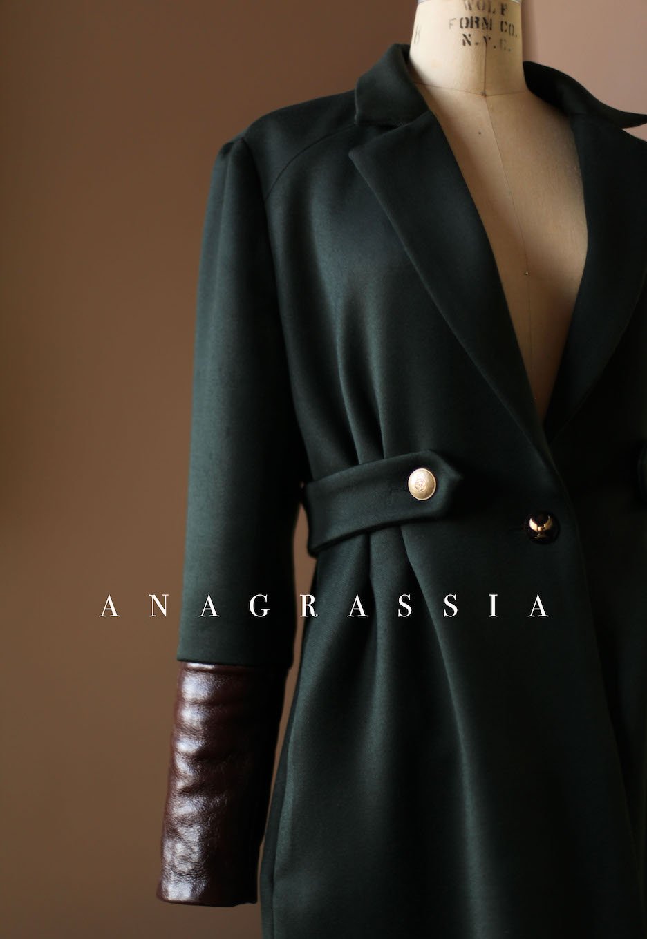 Dark Green Wool Coat – A N A G R A S S I A