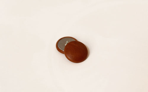 Honey Leather Buttons (Quantity 2)