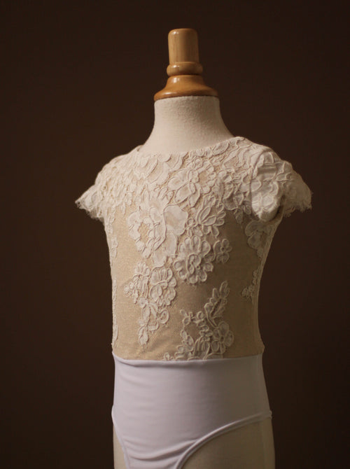 Flower Girl Lace Bodysuit | 5810 Ivory