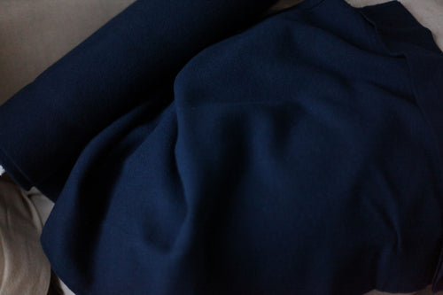 Navy Wool Fabric