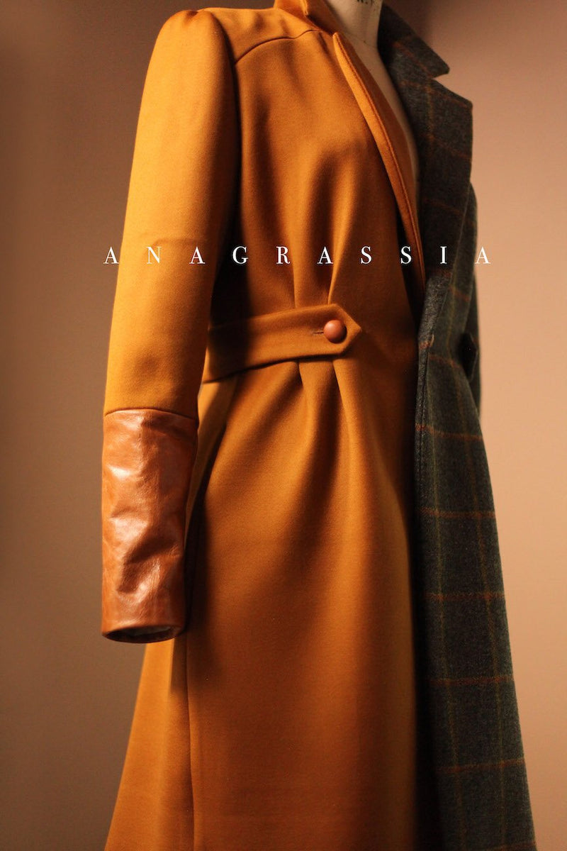 Gold Tweed Leather Jacket – A N A G R A S S I A