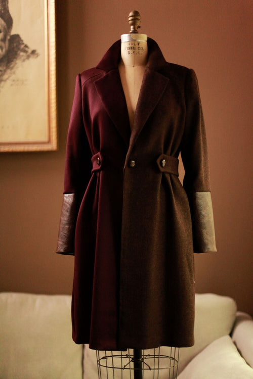 Purple Wool Women's Coat