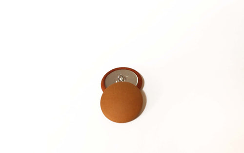 Tan Leather Buttons (Quantity 2)