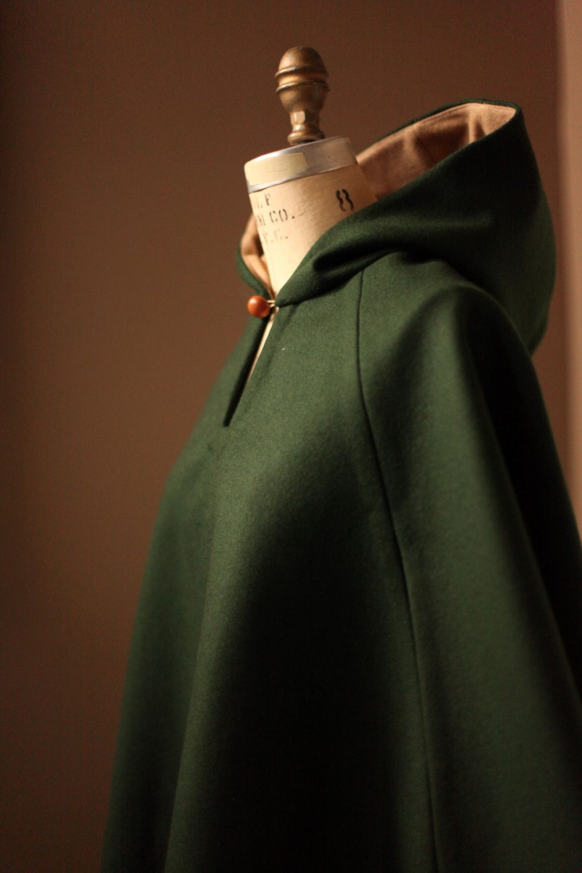 Womens Dark Green Wool Cape – A N A G R A S S I A