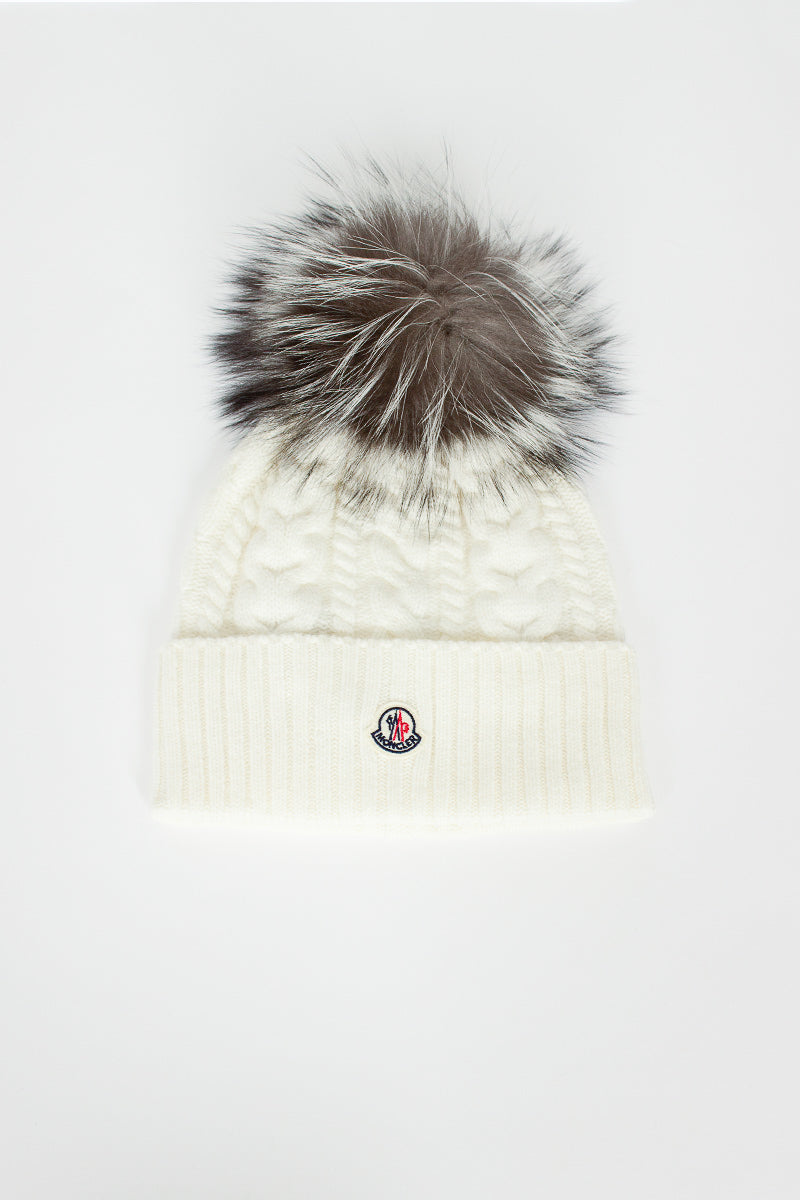 moncler cable knit beanie