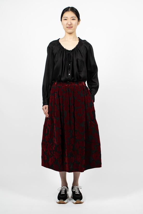 Comme Des Garçons Floral Skirt Red Velvet – Envoy of Belfast