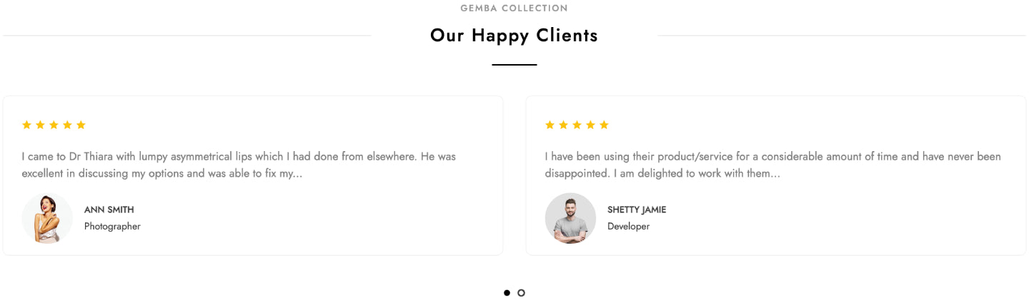 testimonials demo