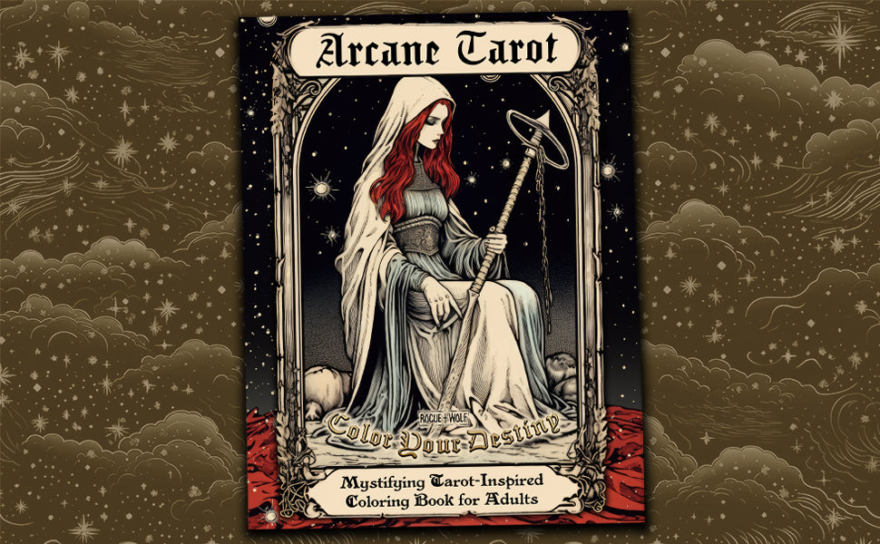 ColorIt Tarot: Whispers of the Arcana Adult Coloring Book