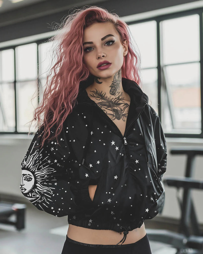 Astral Cropped Windbreaker by Rogue + Wolf