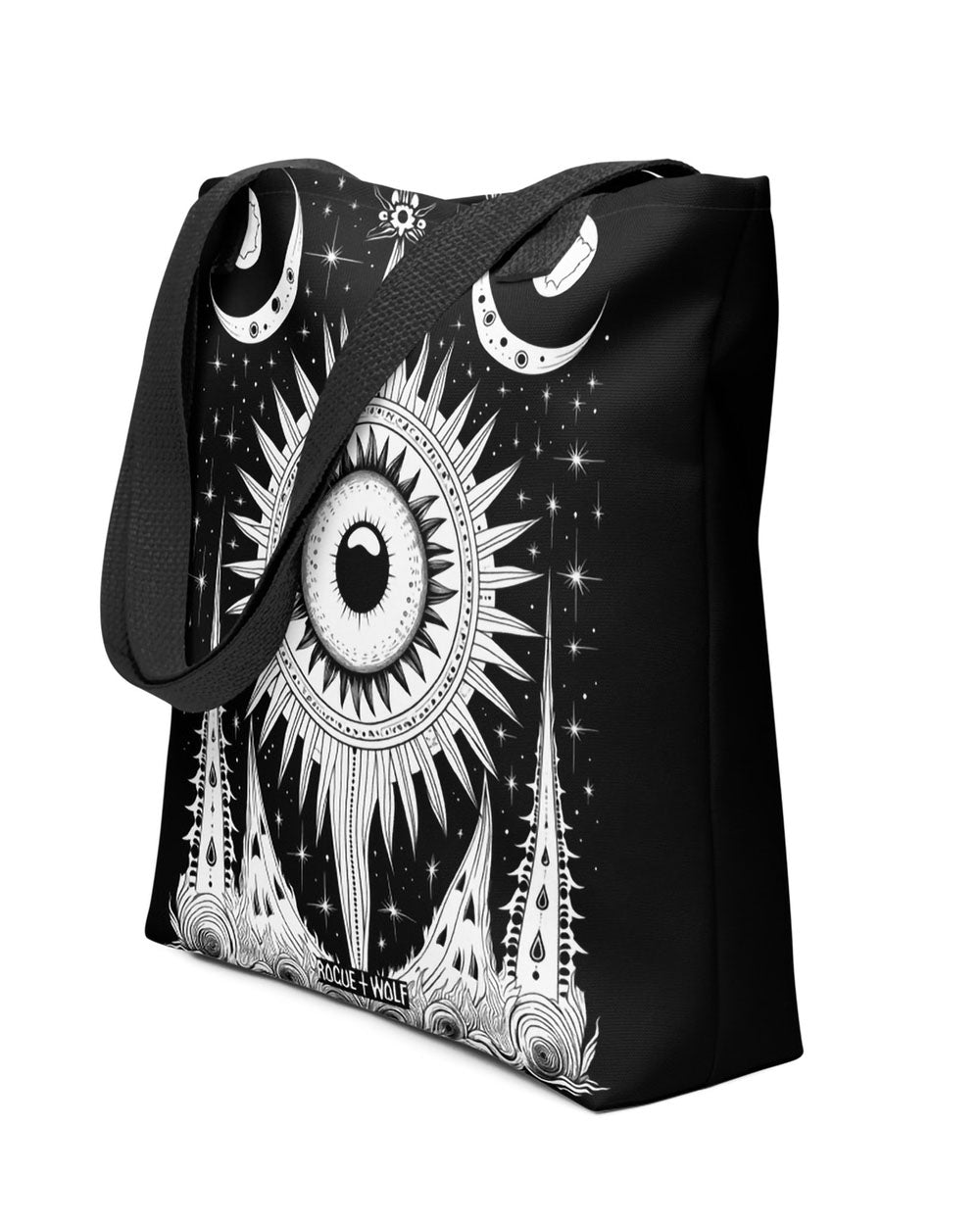 Crystal Queen Vegan Tote Bag - Witchy Goth Large Foldable & Reusable B –  Rogue + Wolf