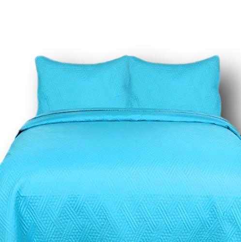Dada Bedding Solid Gentle Wave Turquoise Teal Blue Thin