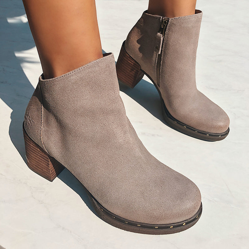 womens leather booties