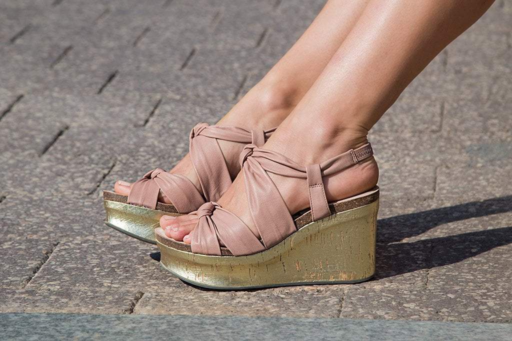 Far Side in Mauve Wedge Sandals | Women 