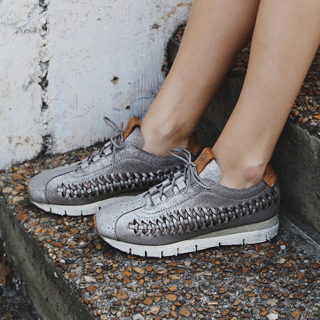 Nebula in Grey Silver Sneakers | Women 