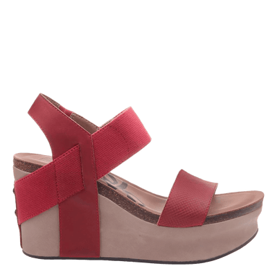 red wedge womens shoes
